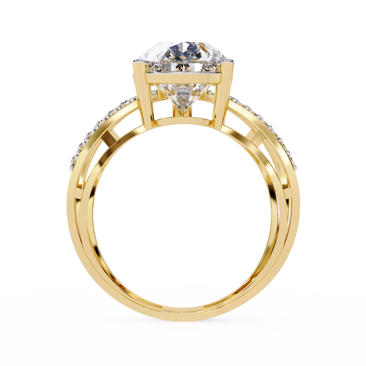 Nova Criss Cross Lab Grown Diamond Ring - Ophiratbf