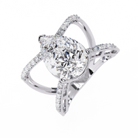 Nova Criss Cross Lab Grown Diamond Ring - Ophiratbf
