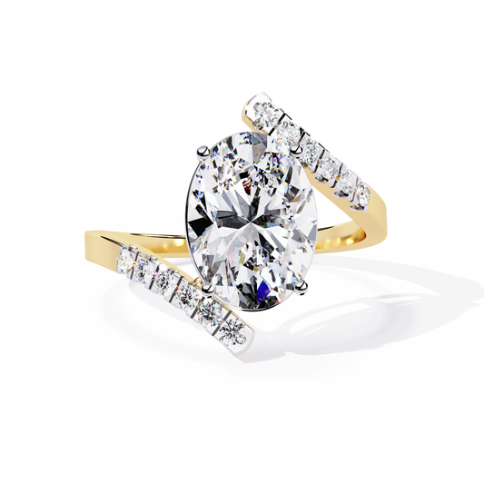 Ophira Arc Bypass Lab Grown Diamond Ring