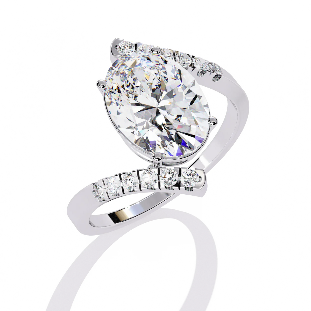Ophira Arc Bypass Lab Grown Diamond Ring - Ophiratbf