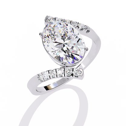 Ophira Arc Bypass Lab Grown Diamond Ring