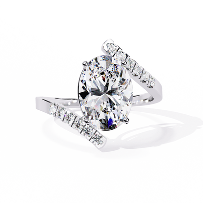 Ophira Arc Bypass Lab Grown Diamond Ring