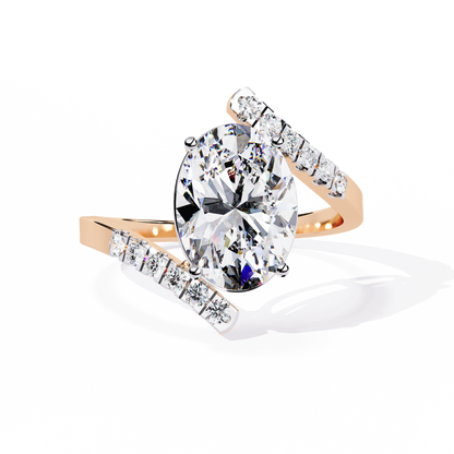Ophira Arc Bypass Lab Grown Diamond Ring