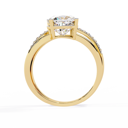 Ascent Cushion Lab Grown Diamond Ring