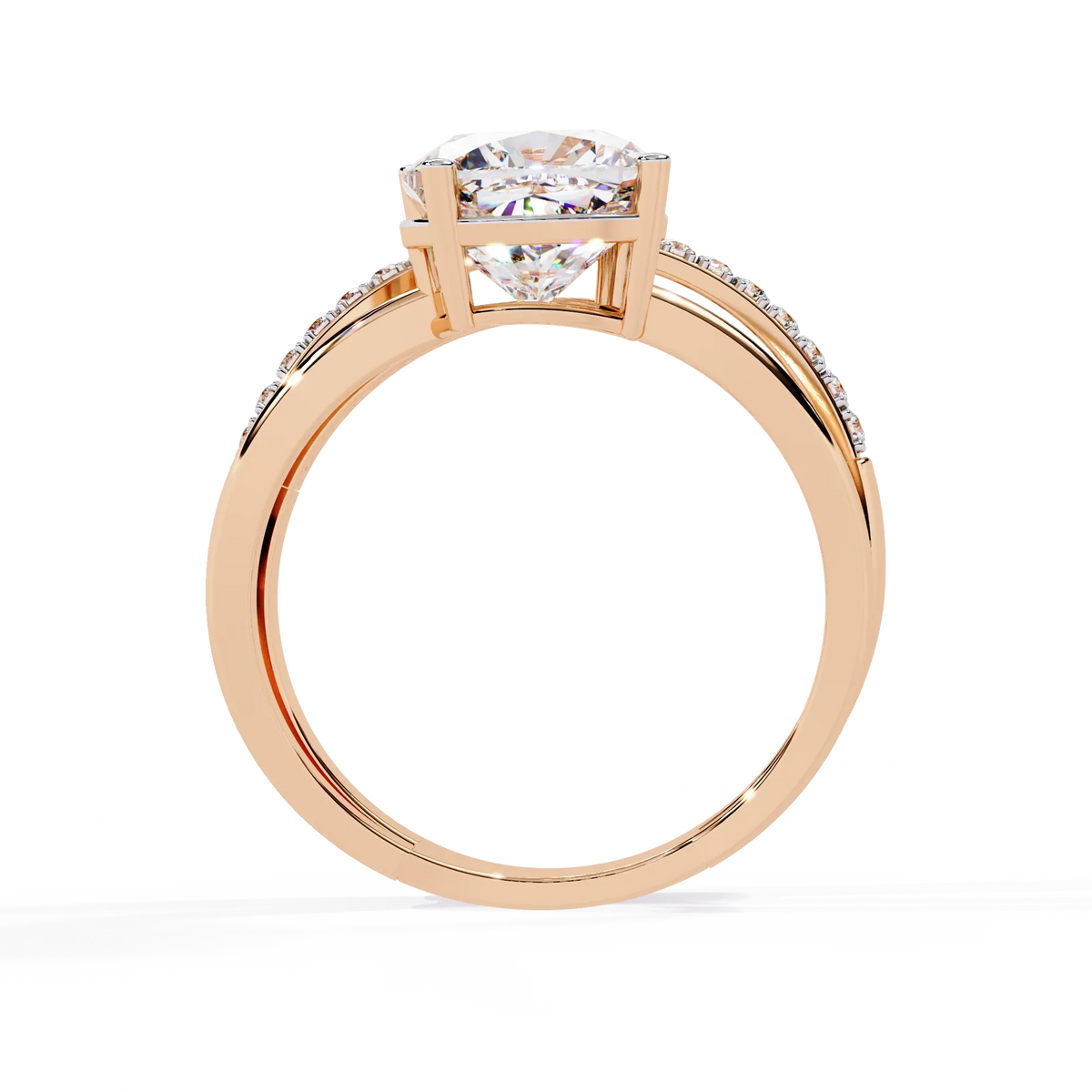 Ascent Cushion Lab Grown Diamond Ring - Ophiratbf