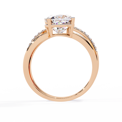 Ascent Cushion Lab Grown Diamond Ring