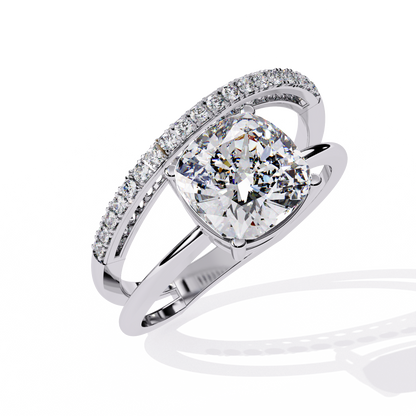 Ascent Cushion Lab Grown Diamond Ring