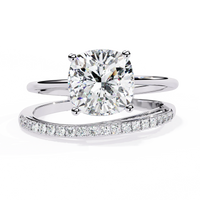 Ascent Cushion Lab Grown Diamond Ring - Ophiratbf