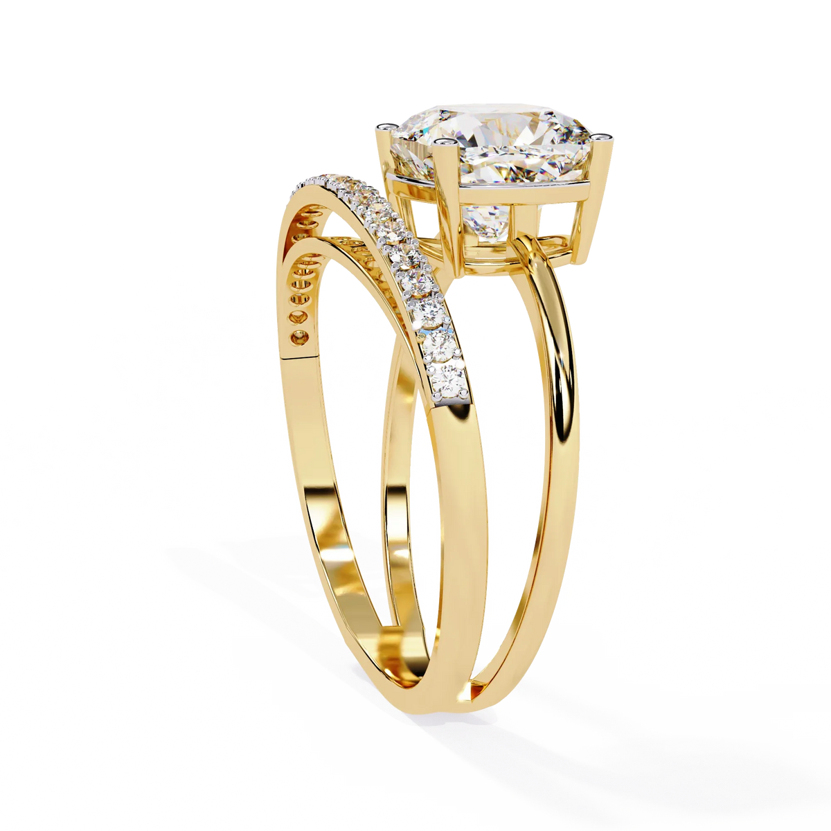 Ascent Cushion Lab Grown Diamond Ring - Ophiratbf