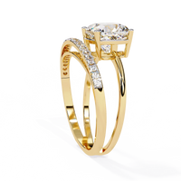 Ascent Cushion Lab Grown Diamond Ring - Ophiratbf