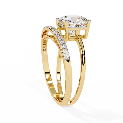 Ascent Cushion Lab Grown Diamond Ring
