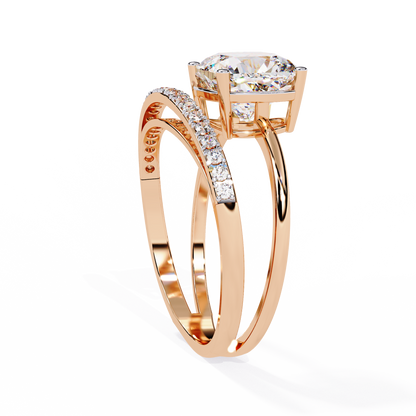 Ascent Cushion Lab Grown Diamond Ring