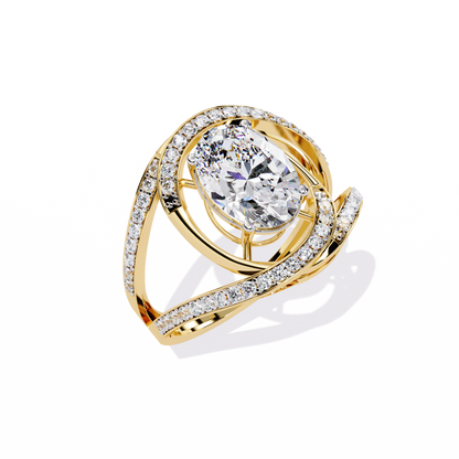 Ophira Celestial Spiral Lab Grown Diamond Ring