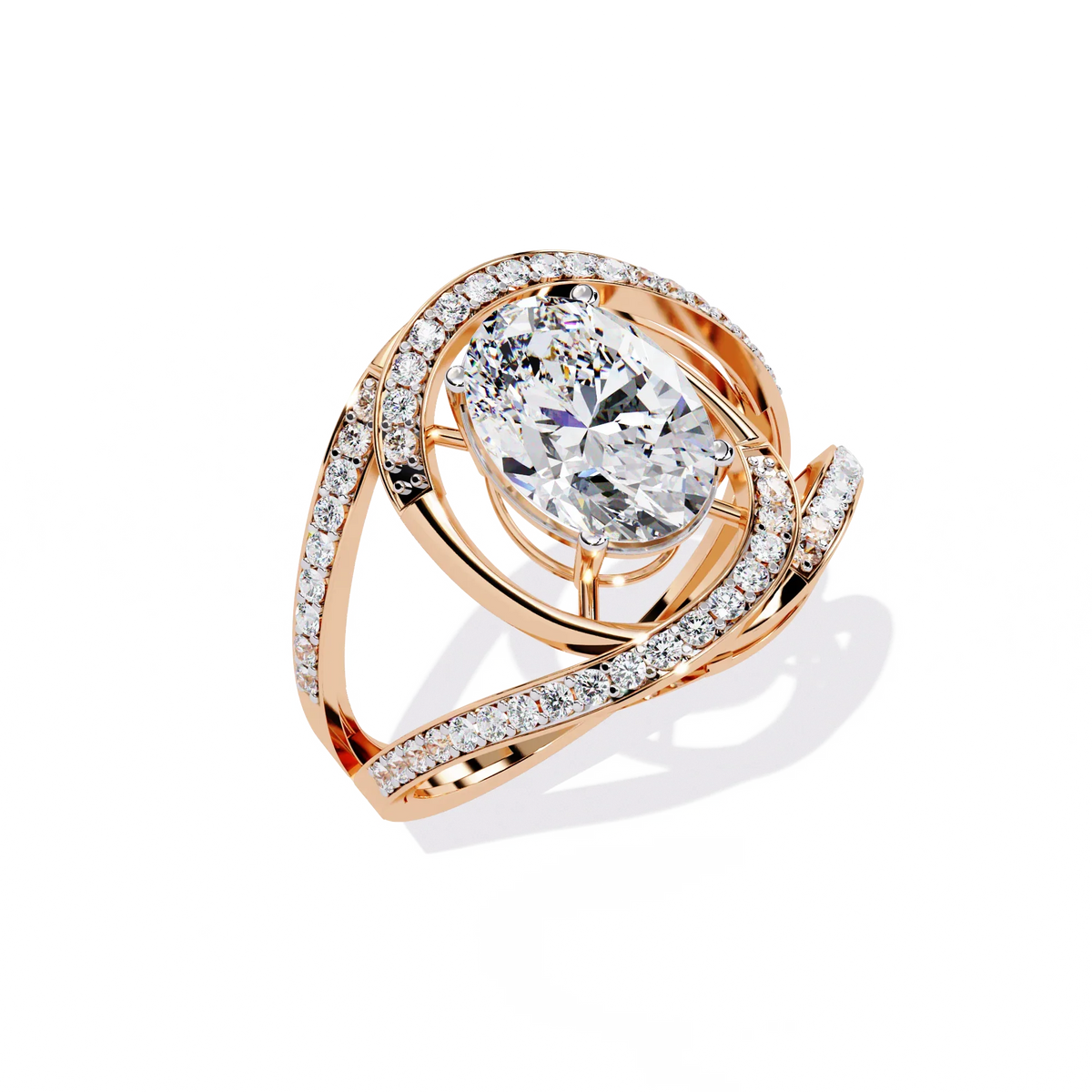 Ophira Celestial Spiral Lab Grown Diamond Ring - Ophiratbf