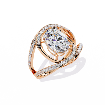 Ophira Celestial Spiral Lab Grown Diamond Ring