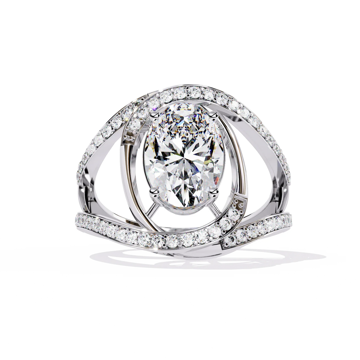 Ophira Celestial Spiral Lab Grown Diamond Ring - Ophiratbf