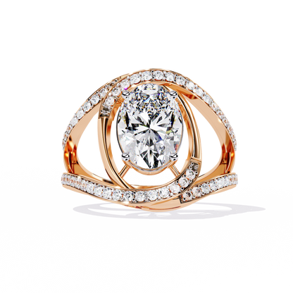 Ophira Celestial Spiral Lab Grown Diamond Ring