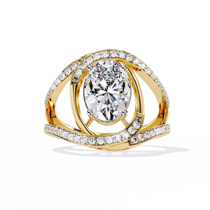 Ophira Celestial Spiral Lab Grown Diamond Ring