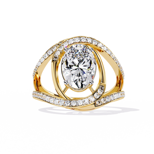 Ophira Celestial Spiral Lab Grown Diamond Ring