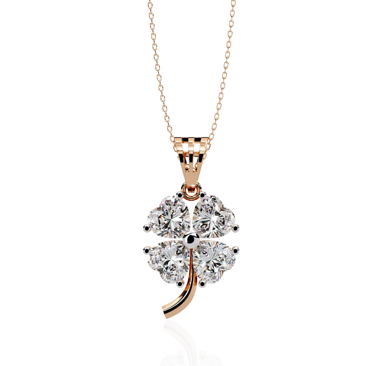 Fortuna Four-Heart Lab Grown Diamond Pendant - Ophiratbf