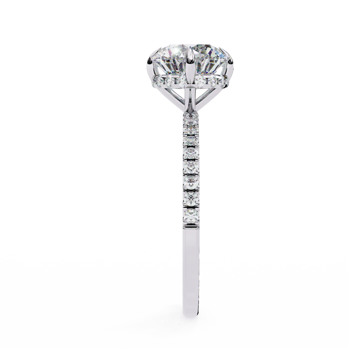 Radiant Classic Lab Grown Diamond Solitaire Ring - Ophiratbf