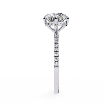 Radiant Classic Lab Grown Diamond Solitaire Ring
