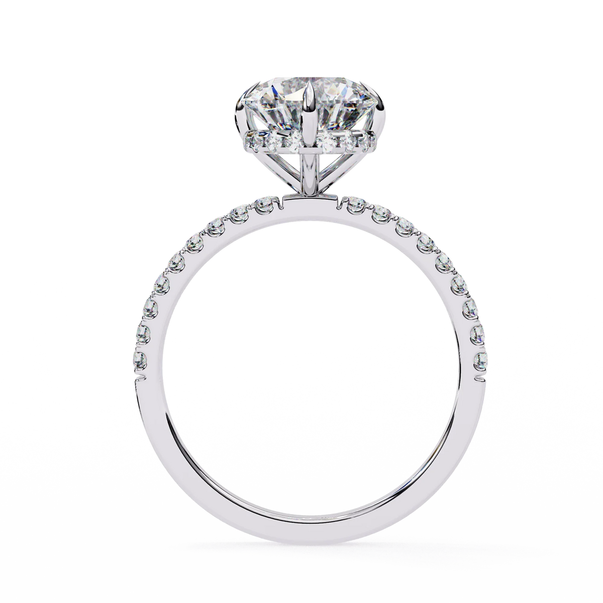 Radiant Classic Lab Grown Diamond Solitaire Ring - Ophiratbf