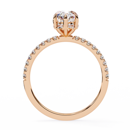 Marquise  Lab Grown Diamond Solitaire Ring