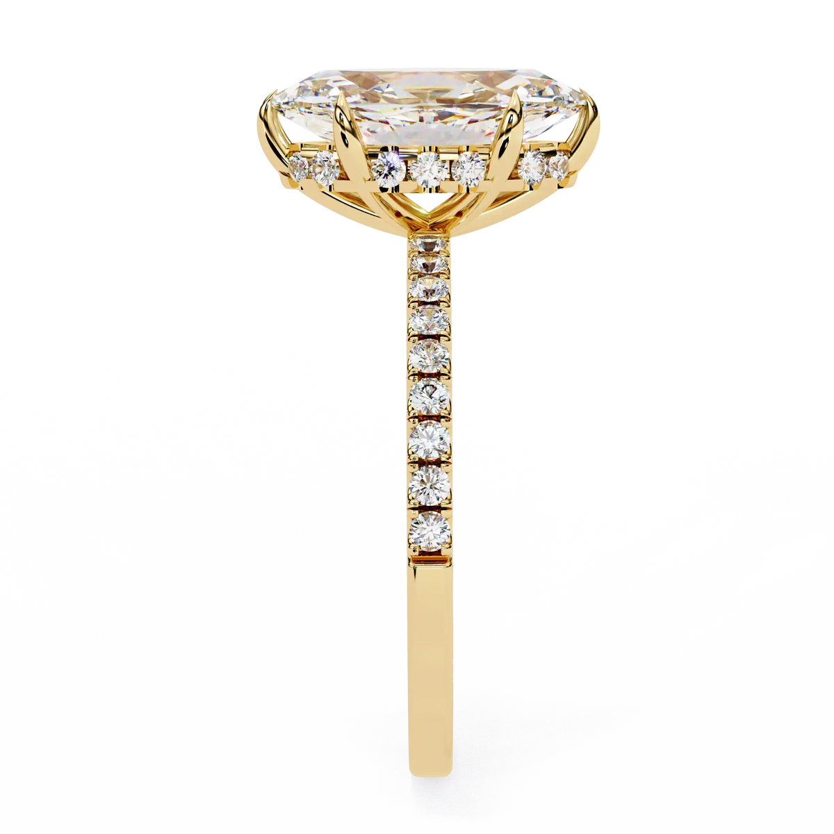Marquise Lab Grown Diamond Solitaire Ring - Ophiratbf