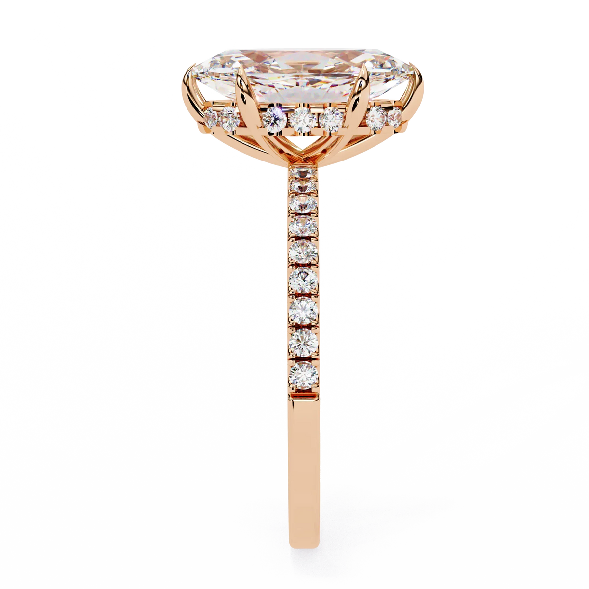 Marquise Lab Grown Diamond Solitaire Ring - Ophiratbf