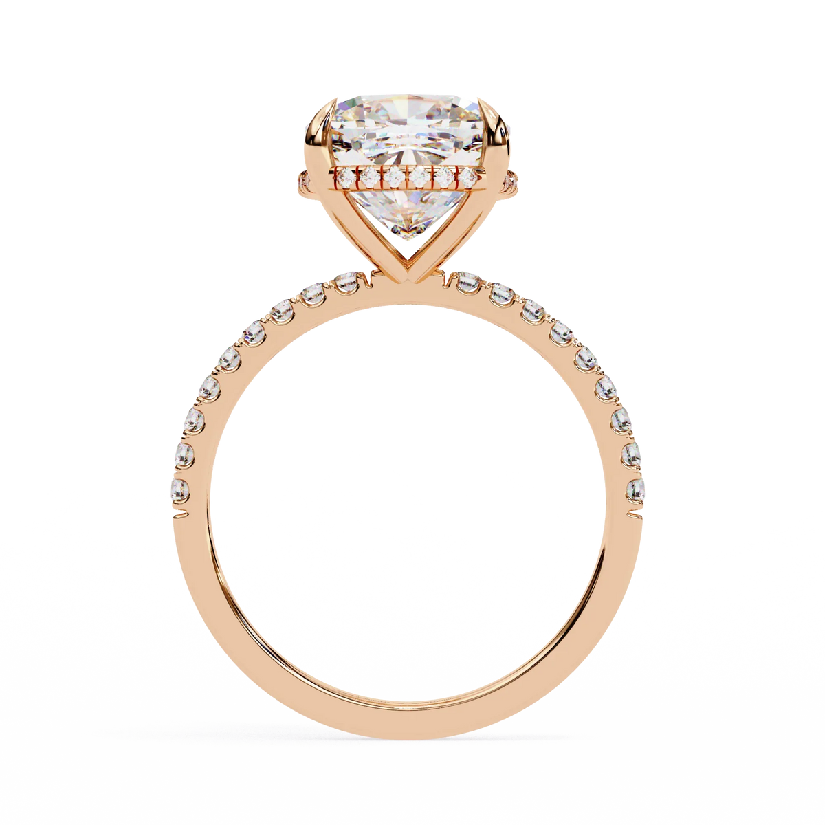 Cushion Brilliance Lab Grown Diamond Solitaire Ring - Ophiratbf