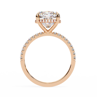 Cushion Brilliance Lab Grown Diamond Solitaire Ring - Ophiratbf