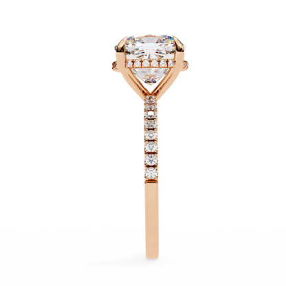 Cushion Brilliance Lab Grown Diamond Solitaire Ring