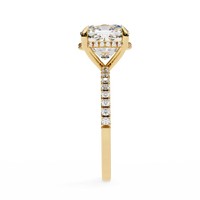 Cushion Brilliance Lab Grown Diamond Solitaire Ring - Ophiratbf