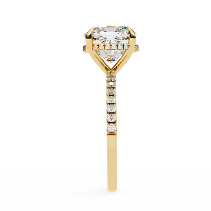 Cushion Brilliance Lab Grown Diamond Solitaire Ring