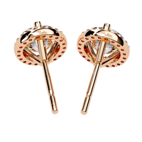 Eterna Classic Halo Lab Grown Diamond Studs - Ophiratbf