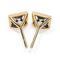 Regency Princess Bezel Lab Grown Diamond Studs - Ophiratbf