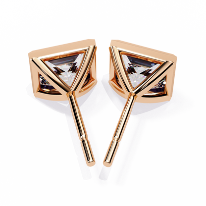 Regency Princess Bezel Lab Grown Diamond Studs