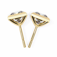 Regency Princess Bezel Lab Grown Diamond Studs - Ophiratbf
