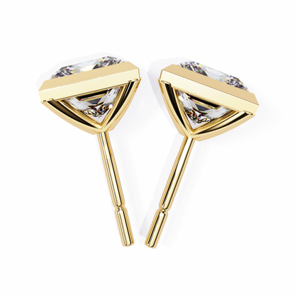 Regency Princess Bezel Lab Grown Diamond Studs