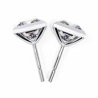 Regency Princess Bezel Lab Grown Diamond Studs - Ophiratbf