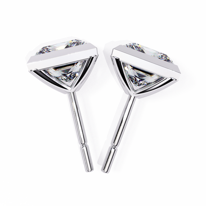 Regency Princess Bezel Lab Grown Diamond Studs