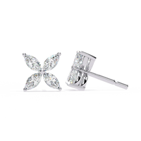 Fleuria Marquise Lab Grown Diamond Studs - Ophiratbf
