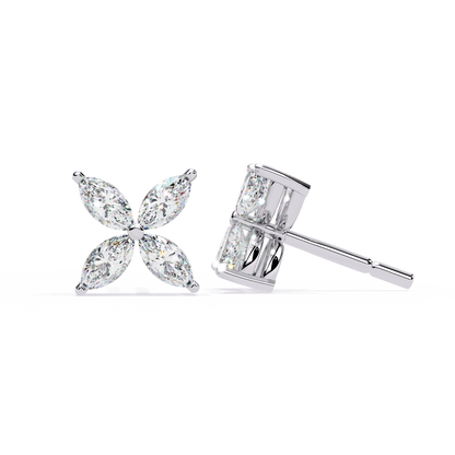 Fleuria Marquise Lab Grown Diamond Studs