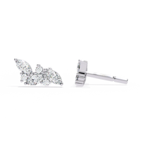 Sylvan Marquise Leaf Lab Grown Diamond Studs - Ophiratbf