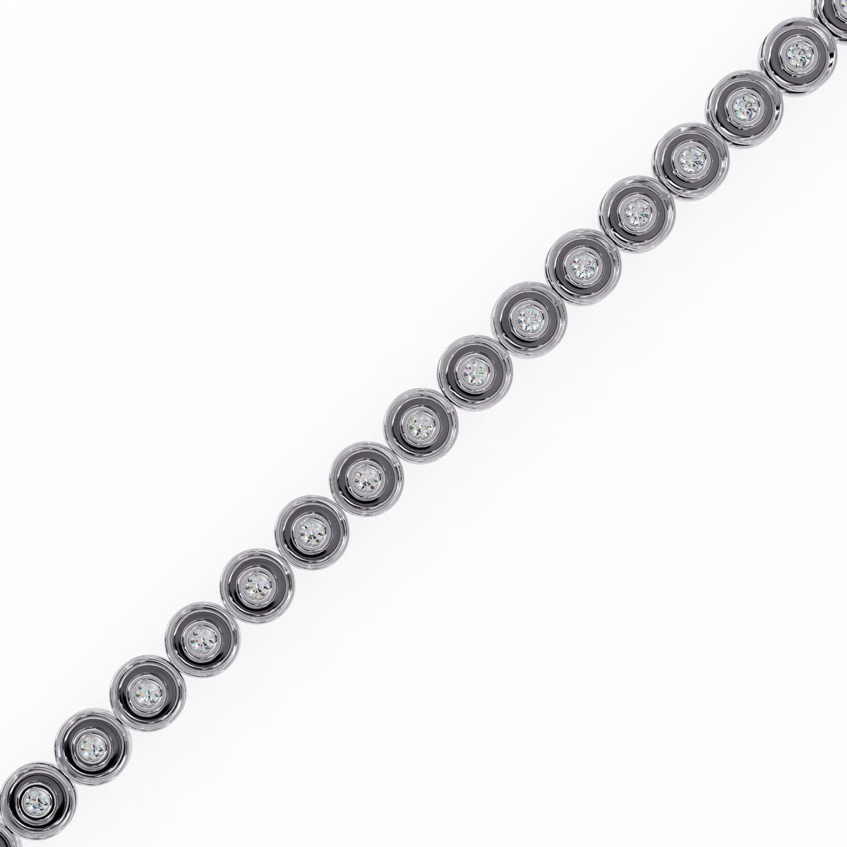 Bella Bezel Lab Grown Diamond Bracelet - Ophiratbf