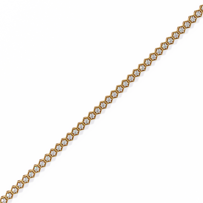Honeycomb Spark Lab Grown Diamond Bangle