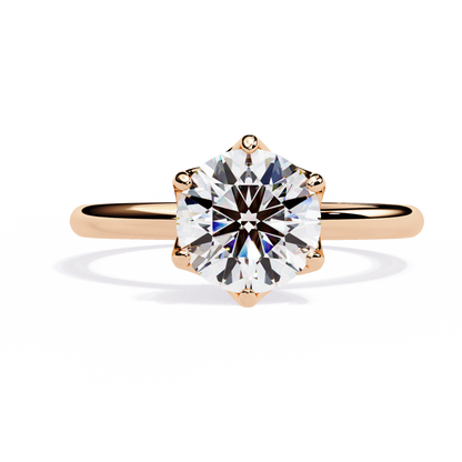 Round Shape Grace Lab Grown Diamond Ring