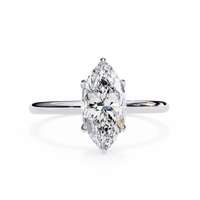 Beautiful Marquise Lab Grown Diamond Solitaire Ring - Ophiratbf