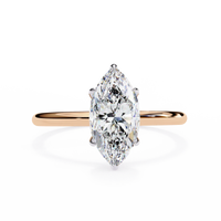 Beautiful Marquise Lab Grown Diamond Solitaire Ring - Ophiratbf